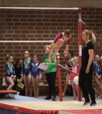 2023-12-09 Competition Women Benjamines and Jeunes Espoirs Uneven bars at CGC Bettembourg 2023 (Martin Rulsch) 058