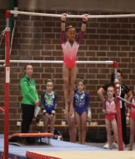 2023-12-09 Competition Women Benjamines and Jeunes Espoirs Uneven bars at CGC Bettembourg 2023 (Martin Rulsch) 048