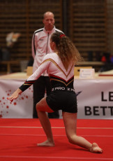 2023-12-09 Warm-up Women Benjamines and Jeunes Espoirs Balance beam Floor exercise at CGC Bettembourg 2023 (Martin Rulsch) 03