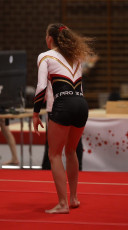 2023-12-09 Warm-up Women Benjamines and Jeunes Espoirs Balance beam Floor exercise at CGC Bettembourg 2023 (Martin Rulsch) 02