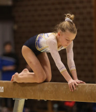 2023-12-09 Competition Women Benjamines and Jeunes Espoirs Balance beam at CGC Bettembourg 2023 (Martin Rulsch) 196