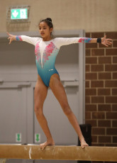 2023-12-09 Competition Women Benjamines and Jeunes Espoirs Balance beam at CGC Bettembourg 2023 (Martin Rulsch) 102