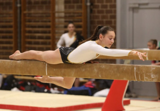 2023-12-09 Competition Women Poussines and Open Balance beam at CGC Bettembourg 2023 (Martin Rulsch) 063